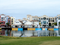 A view of the village at Le Torre from the golf course